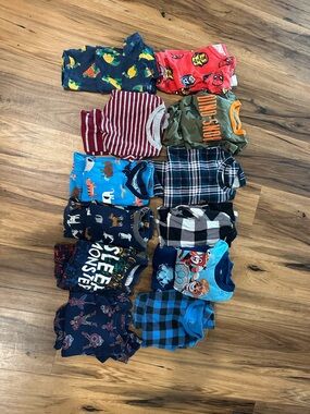 GAP Kids Mixed Pajama Set Lot - Blue, Red, Green, Navy, Black, White